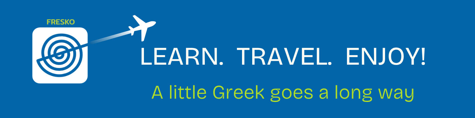 Greek for Travel Banner